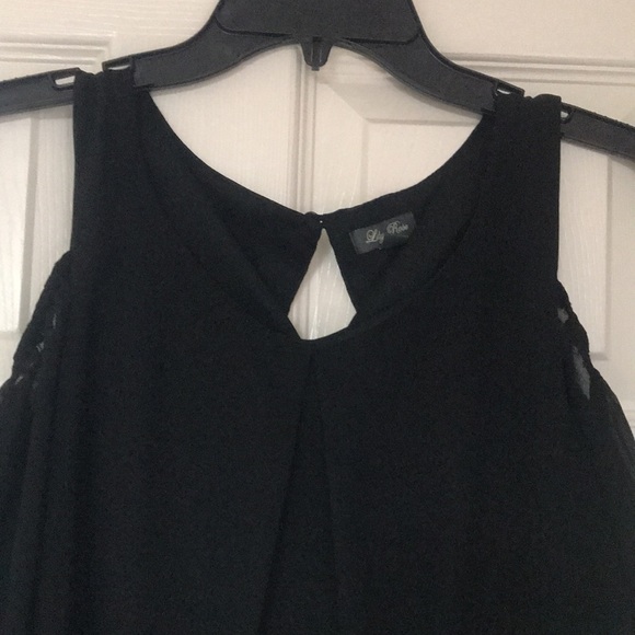 Lily Rose Women’s Black Cold Shoulder Dress! - Picture 2 of 5